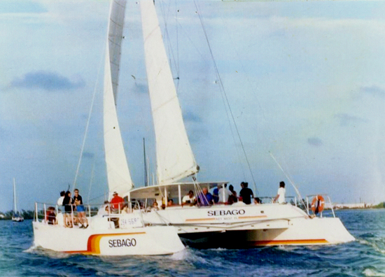 Sebago Key West day sail charter tour boat